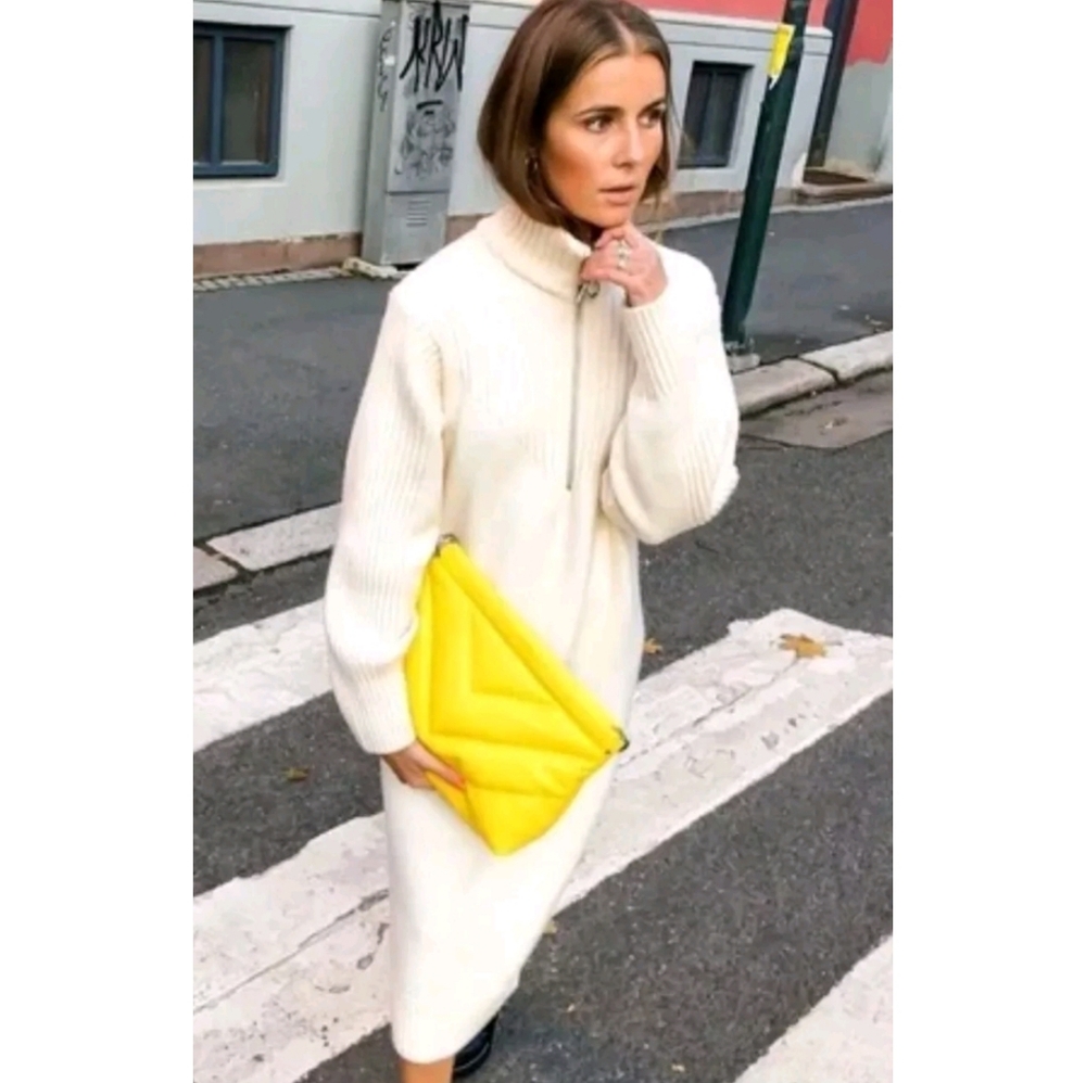 Pringle Of Scotland x H&M Sweater Dress  Limited Collection Size S Off White - Picture 3 of 9